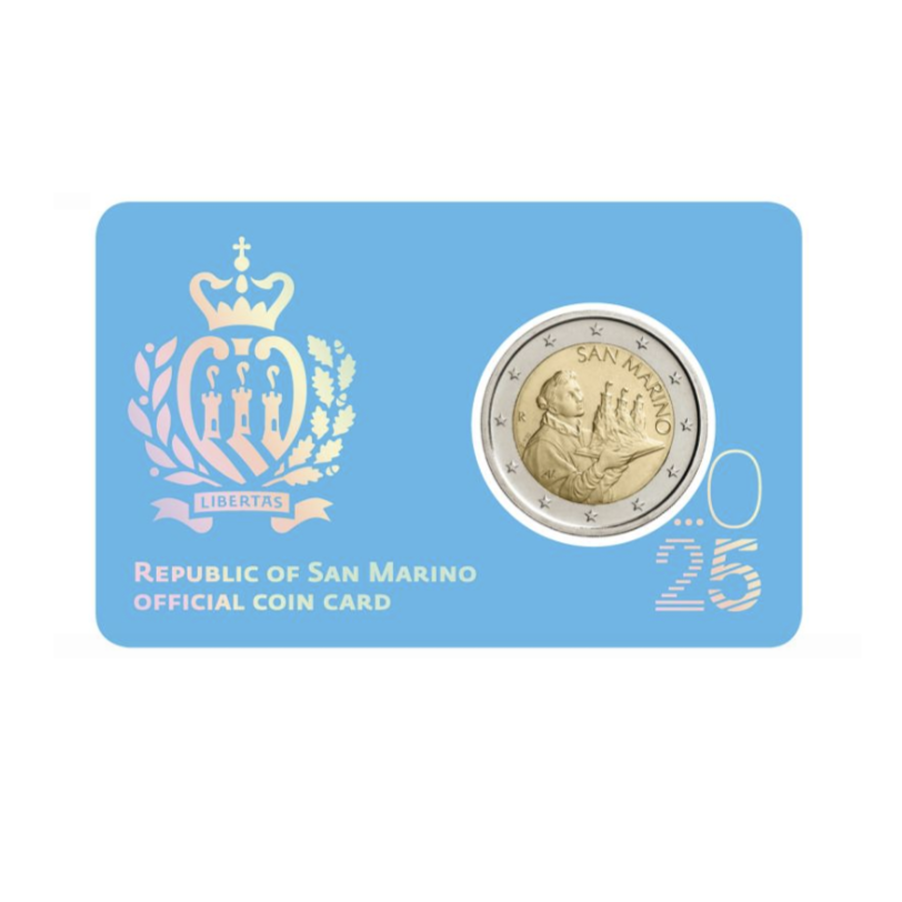 2025 Coat of Arms of San Marino - 2€ San Marino Coincard